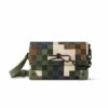 Louis Vuitton Steamer Damier Wearable Wallet Green 17Cm M83172
