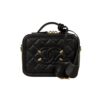 Chanel Filigree Small Grained Leather Vanity Case Bag Black 20cm