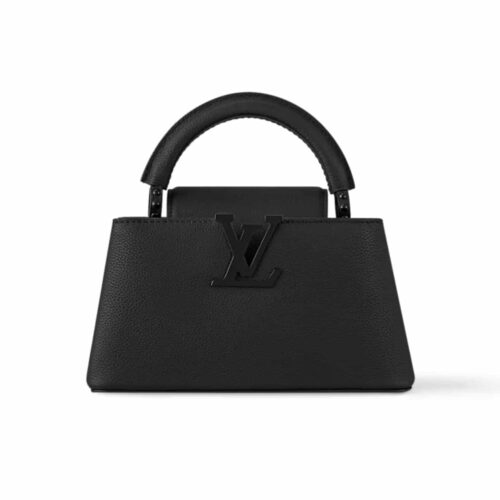 Louis Vuitton Capucines East West Mini Top Handle Bag Black 22cm M23955