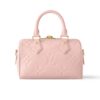 Louis Vuitton Speedy Bandoulière 20 Monogram Empreinte Handle Bag Pink 20cm M47136