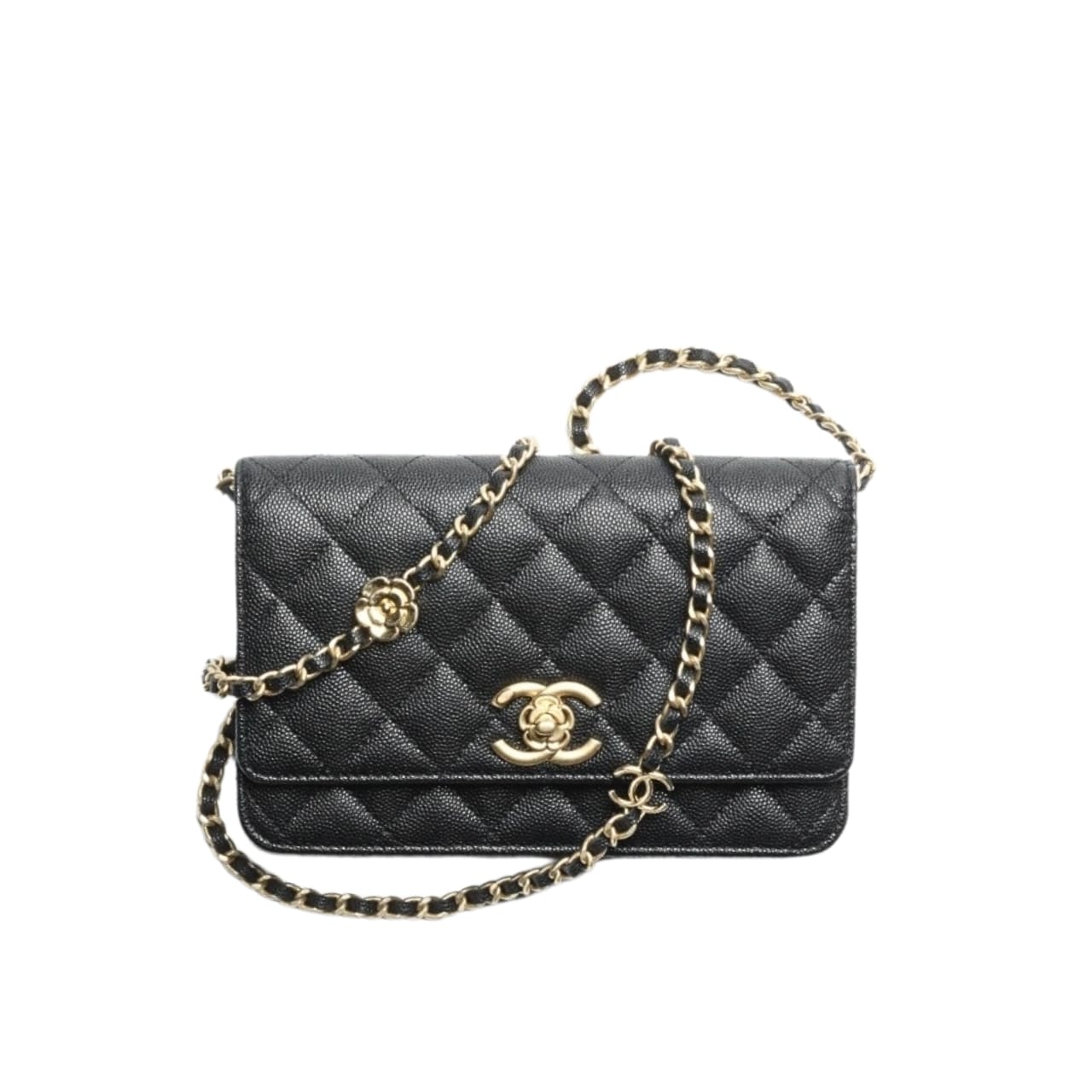 Chanel Wallet On Chain Small Grained Leather Crossbody Bag Black 19cm AP3580 B14320 94305