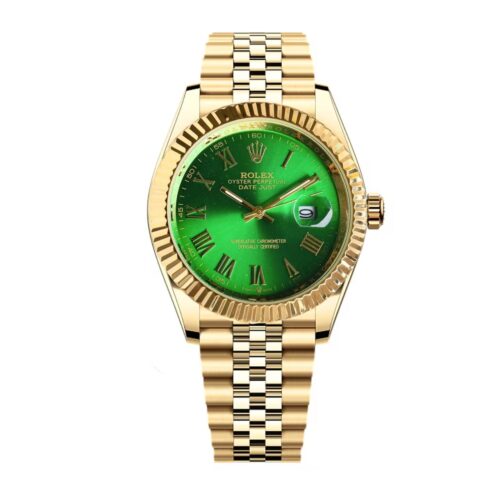Rolex Datejust 41 Oyster Oystersteel Yellow Gold And Green 41Mm