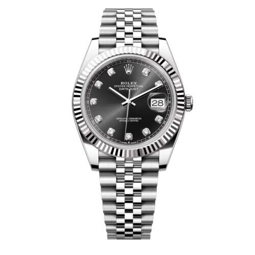 Rolex Datejust 41 Oyster Oystersteel White Gold And Black 41Mm 126333 0012