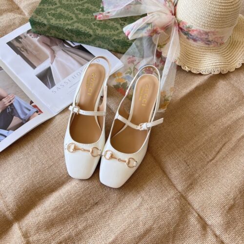 Alternative view of Gucci Women's Horsebit Leather Pump White