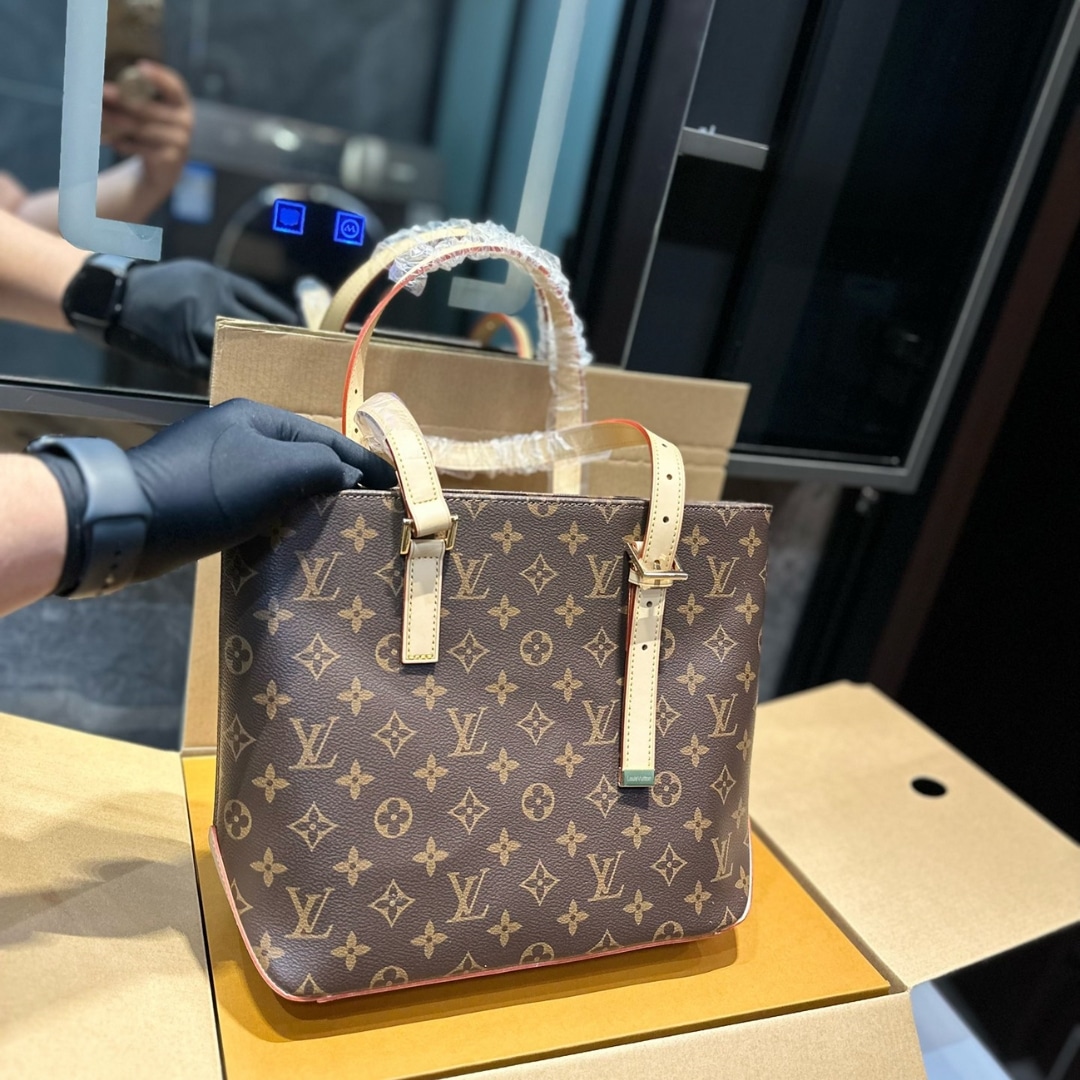 Louis Vuitton Piano Monogram Canvas Tote Bag Brown 33Cm M12095 - Image 7