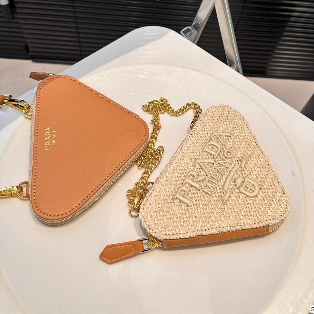 Prada Mini Crochet Raffia Shoulder Bag Natural 19cm 1NR015 2CXK F0018 - Image 4