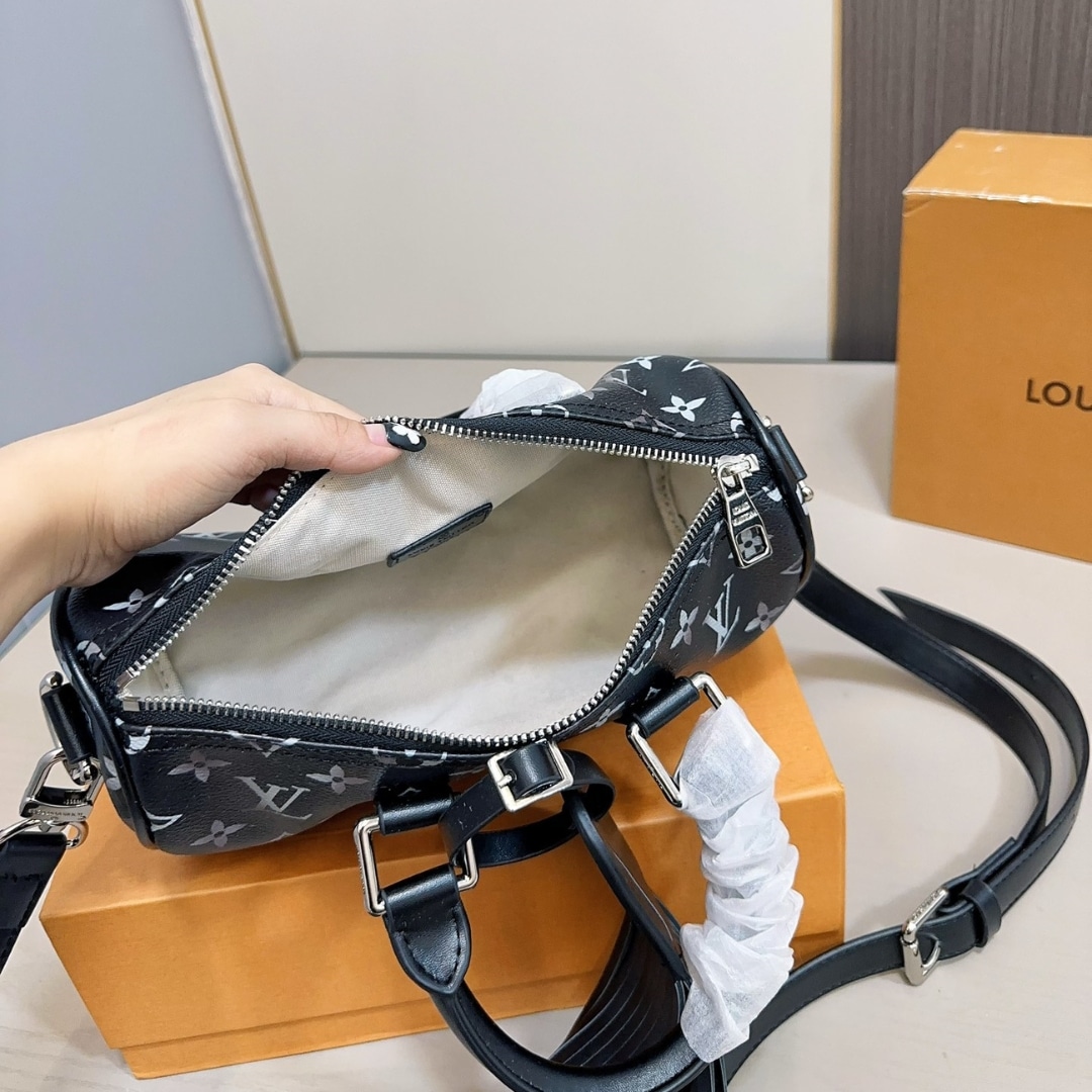 Louis Vuitton Keepall Bandoulière 25 Monogram Brushed Handbag Black 25Cm M11595 - Image 3