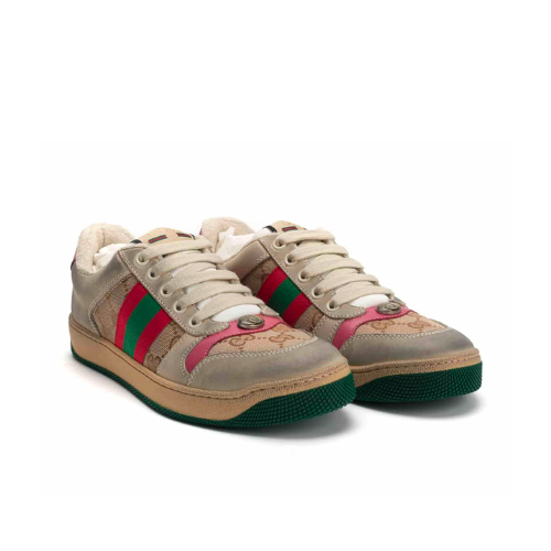 Gucci Gg Screener Distressed Gg Canvas Pink 546551 9Y920 9665