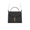 Saint Laurent Cassandra Medium Top Handle Bag Black Gold 24Cm 623931Bow0W1000