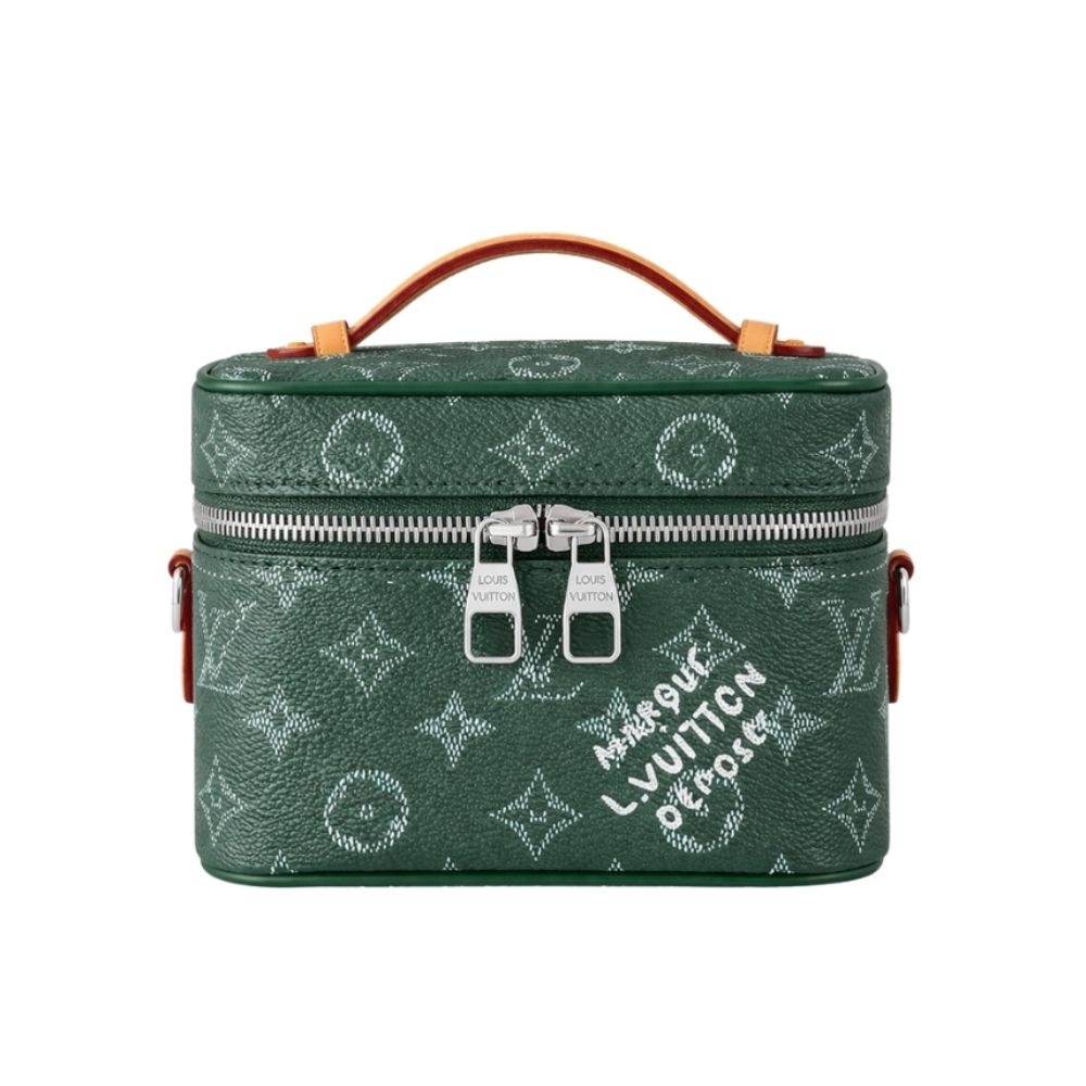 Louis Vuitton Nice Nano Green Toiletry Bag 16cm