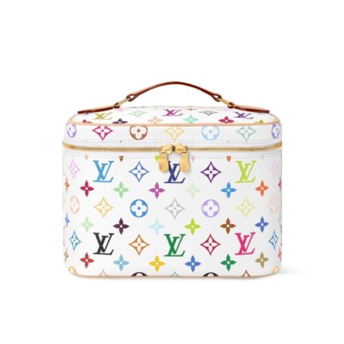 Louis Vuitton X Takashi Murakami Nice BB Multicolored White 24Cm M28340