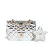 Chanel Star Mini Patent Leather Flap Bag With Coin Purse Silver 24Cm AS4648 B14873 NT666