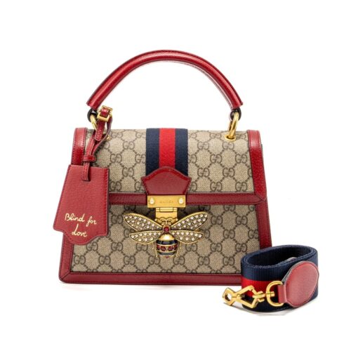 Gucci Queen Margaret Gg Small Top Handle Bag Red 25Cm 476541 9I6St 8540