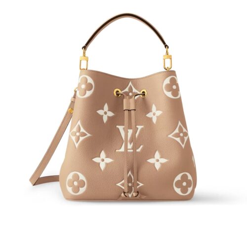 Louis Vuitton Néonoé MM Bicolor Monogram Empreinte Bucket Bag Arizona 26Cm M45808