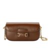 Gucci Horsebit 1955 Small Leather Shoulder Bag Brown 24Cm 735178 1Db0G 2361
