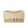 Chanel Classic Medium Grained Leather Flap Bag Beige 25cm A01113 Y04059 NZG77