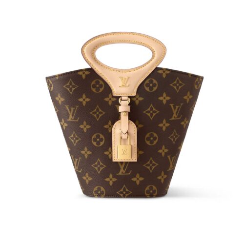 Louis Vuitton Rivage BB Monogram Canvas Handle Bag Brown 18Cm M14680