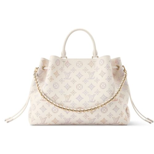 Louis Vuitton Bella Tote Mahina Leather Bucket Bag Dream Cream 32Cm M15116