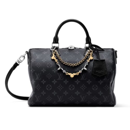 Louis Vuitton Speedy Soft 30 Monogram Canvas Top Handle Bag Black 30cm M15102