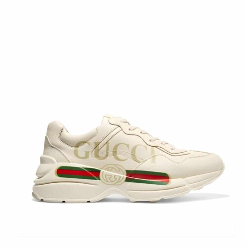 Gucci Women's Rhyton Leather Sneaker Ivory 528892 Drw00 9522