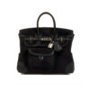 Hermes Birkin Cargo 25 Travel Bag Black Toile Goeland 25Cm