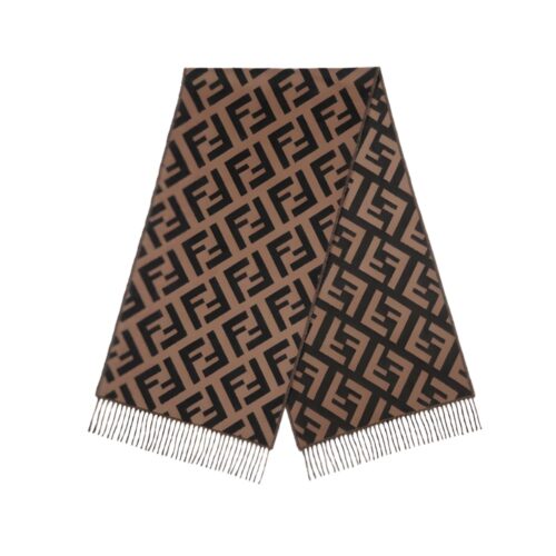Fendi FF Cashmere Scarf Brown FXT260A8RSF0QE1
