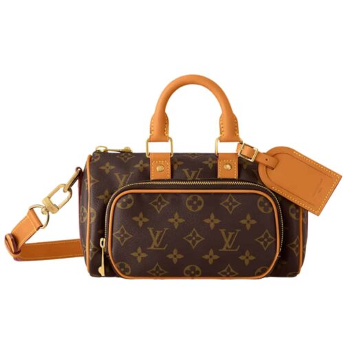 Louis Vuitton Keepall Cargo Small Monogram Canvas Top Handle Bag Brown 25cm M14981