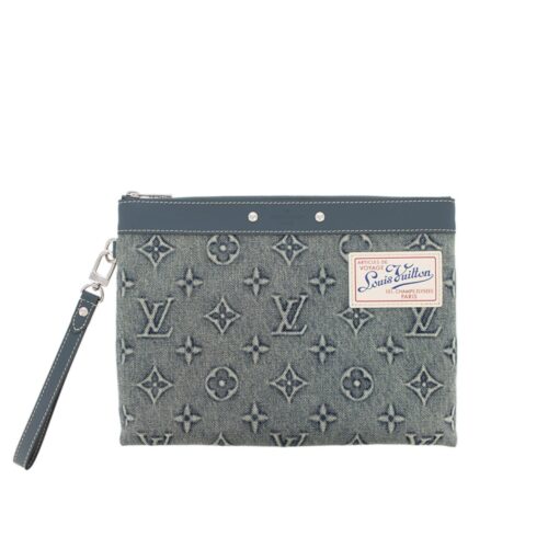 Louis Vuitton Pochette To Go Monogram Washed Denim 27Cm M82313
