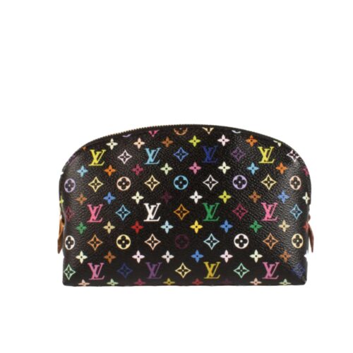 Louis Vuitton X Murakami Cosmetic Pouch PM Monogram Canvas Multicoloured Black 19cm