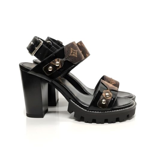 Louis Vuitton Star Trail Monogram Canvas Sandals Black 1A9Q2W