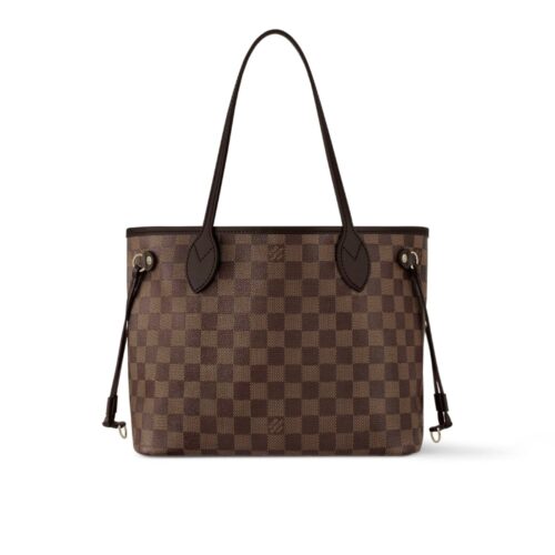 Louis Vuitton Neverfull PM Damier Ebene Tote Bag Brown 29Cm N41359