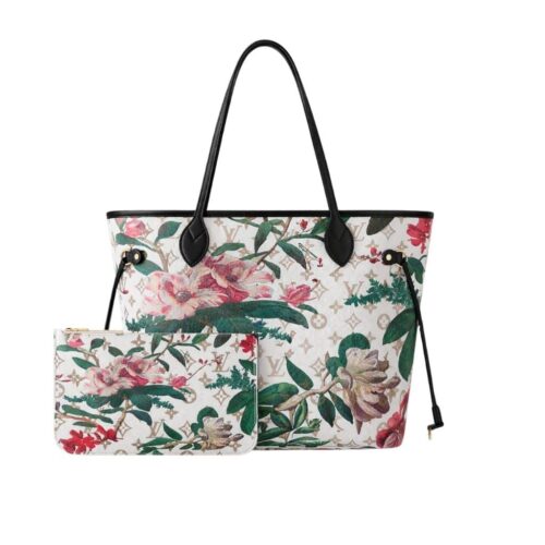 Louis Vuitton Neverfull MM Monogram Canvas Tote Bag Dune 32cm