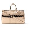 Louis Vuitton Keepall Bandoulière 45 Monogram Miroir Leather Travel Bags Copper 45cm M26463
