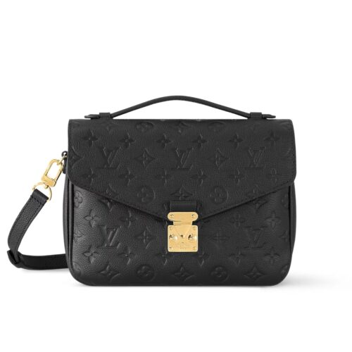 Louis Vuitton Pochette Métis Monogram Empreinte Shoulder Bag Black 25Cm M41487