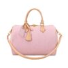 Louis Vuitton Speedy Soft 30 Monogram Denim Top Handle Bag Washed Pink 30Cm