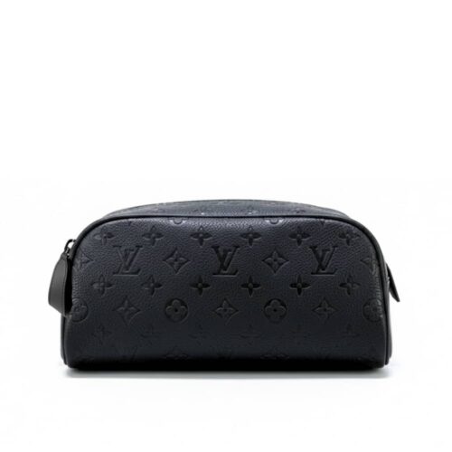 Louis Vuitton Dopp Kit Monogram Taurillon Black 28Cm M59478