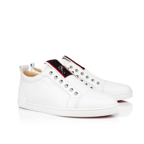 Christian Louboutin F.A.V Fique A V Flat White 3200465 Wh01