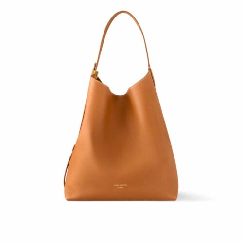 Louis Vuitton Low Key Hobo MM Leather Shoulder Bag Cognac 31Cm M24974