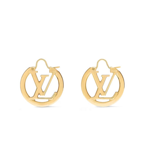 Louis Vuitton Louise PM Earrings Gold M00396