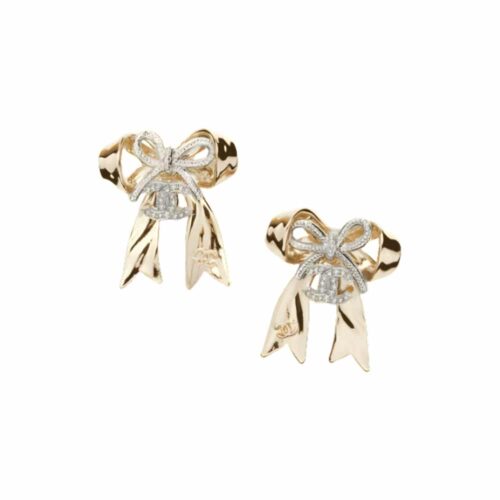 Chanel Stud Earrings Crystals With Gold ABG598 B22434 U4561
