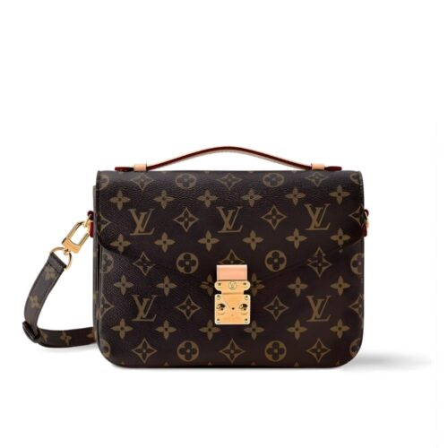Louis Vuitton Pochette Métis Monogram Canvas Shoulder Bag Brown 25cm M44875