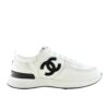 Chanel Sneaker Mesh and Suede White Black G37492 Y55236 10601
