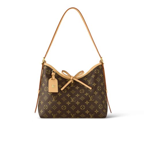 Louis Vuitton Carryall PM Monogram Canvas Shoulder Bag Brown 29Cm M46203