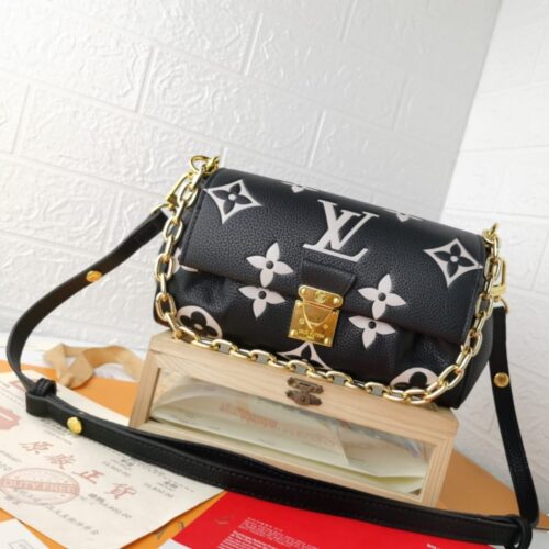 Alternative view of Louis Vuitton Favorite Monogram Empreinte Shoulder Bag Black 24Cm M45859