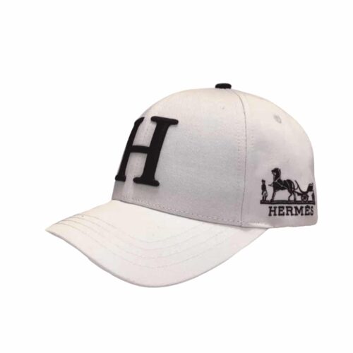 Hermes Nevada New Carriage Baseball Cap White