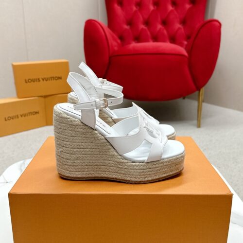 Alternative view of Louis Vuitton Lv Isola Wedge Sandal White 1Aci8O