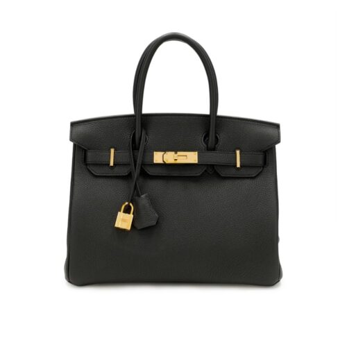 Hermès Birkin 30 Togo Leather Gold Hardware Black 30Cm