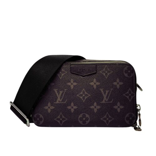 Louis Vuitton Alpha Wearable Wallet Monogram Canvas Crossbody Bag Brown 18cm M81260
