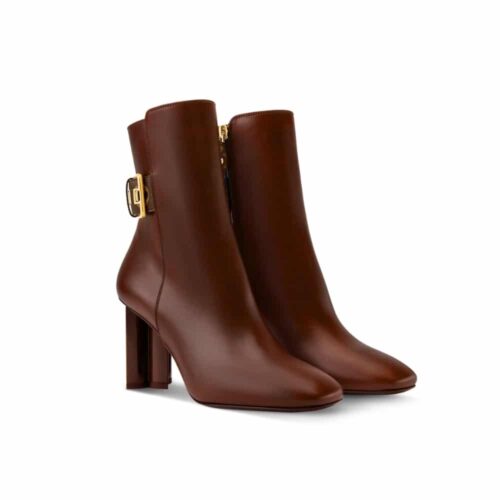 Louis Vuitton Silhouette Ankle Leather Boot Brown 1Aifg7