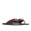 Gucci GG Thong Web Canvas Sandal Black 612138 H9020 8476